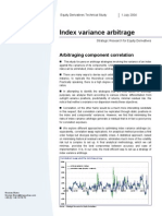 Index Variance Arbitrage: Arbitraging Component Correlation