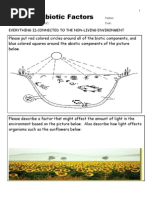 Ecology Abiotic Factors Unit Assessment / Homework For Educators - Download Unit at Www. Science Powerpoint