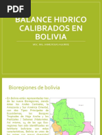 Balance Hidrico Superficial de Bolivia