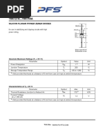 Dioda Zener PFS 1N4738A PDF