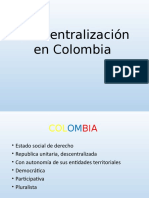 Descentralización en Colombia