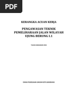 KAK Pengawas Teknik Pemeliharaan Jalan Wilayah Ujung Berung I.1