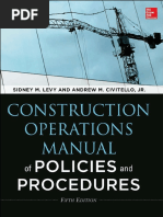 Construction Operations Manual of Policies and Procedures, 5th Edition, by Sidney M. Levy, Andrew M. Civitello, 2014 PDF