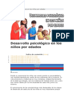 Desarrollo Psicológico en Los Niños Por Edades