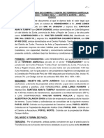 Documento Privado de Compra y Venta de Un Lote de Terreno