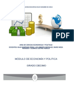 Modulo Economia Ciclo V Grado Decimo Con Evaluaciones y Talleres