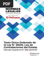 14 Texto Unico Ordenado de La Ley 30225 Ley de Contrataciones Del Estado 1 PDF