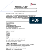 Carta Descriptiva Anatomia y Fisiología II Ciclo 20-2