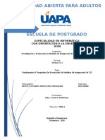 TAREA UNIDAD I. Fundamentos Y Propósitos de Evaluación de Modelos de Integración de TIC