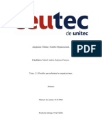 Tarea 1. Deasafios Que Enfrentan Las Organizaciones