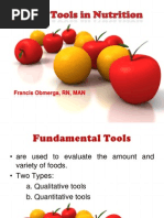 Basic Tools in Nutrition