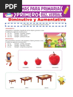 Diminutivo y Aumentativo para Primero de Primaria