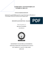 Study of Supervising and Monitoring of Numerical Relays