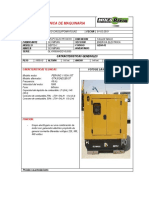 Ficha Tecnica de Maquinaria