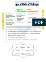 Ficha Ejemplos de Diptongo para Sexto de Primaria