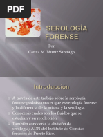 SEROLOGÍA FORENSE - Calixta Muniz Santiago