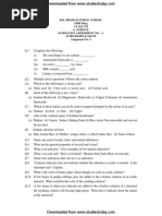 CBSE Class 7 Science Worksheet (5) - 0