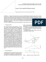 Investigations On The Accuracy of The Simplified Bishop Method Zhu 2008