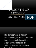 The Birth of Modern Astronomy