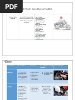 General Service Checklist - BIKE PDF