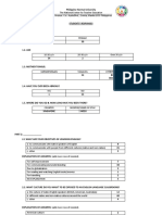 Tabulation For Student Responses