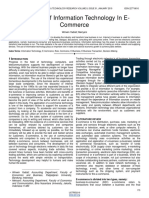 The Role of Information Technology in E Commerce PDF