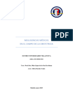 Negligencias Médicas en El Campo de La Obstetricia. Violencia Obstétrica