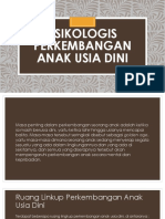 Psikologis Perkembangan Anak Usia Dini