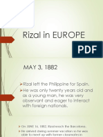 Rizal in EUROPE