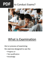 Invigilation and Role of Invigilator