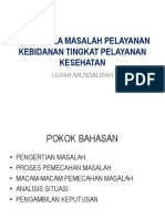 Mengelola Masalah Pelayanan Kebidanan Tingkat Pelayanan Kesehatan