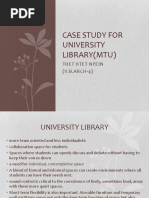 Case Study For University Library (Thet Htet Nyein)