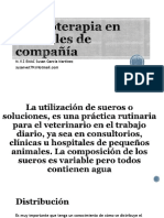 Fluidoterapia en Animales de Compañía