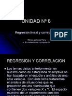 UNIDAD #6 Regresion y Correlacion