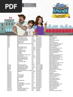 Lista Actualizada Colegios Lima Aprende 2020