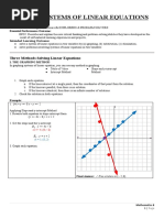 6.3 Systems of Linear Equation - Solving Systems of Linear Equations PDF