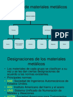 Numeracion de Los Aceros