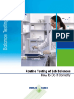 GU - Routine Testing of Lab Balances - EN