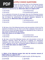 Multiple Choice Questions. F6. CLC.2020. PIT and CIT. 12 Feb 2020