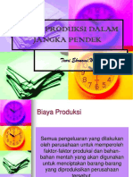 Biaya Produksi Dalam Jangka Pendek