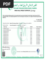 Hanko - 1-20 Hala Sample Certification