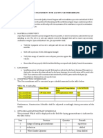 Method Statement For Laying Geomembrane