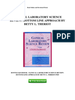 Clinical Laboratory Science Review Bottom Line Approach by Betty L Theriot