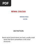 Renal Calculi