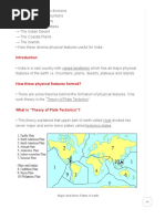 Notes of CH 2 Physical Features of India - Class 9th Geography Study Rankers PDF