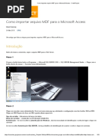 Como Importar Arquivo MDF para o Microsoft Access - CodeProject