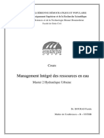 Cours Management Intégré Des Ressources en Eau PDF