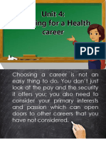 Unit4 Planning For A Health Career