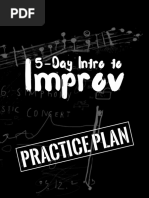 5-Day Intro To Improv Practice Plan PDF