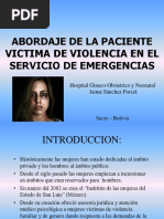 Abordaje de Pacientes Victimas de Violencia